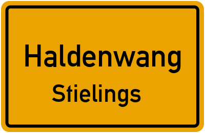 Straßenverzeichnis Haldenwang Stielings