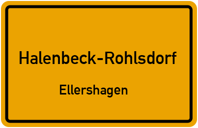 Straßenverzeichnis Halenbeck-Rohlsdorf Ellershagen