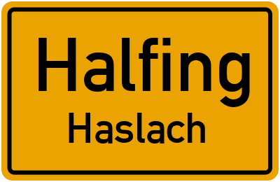 Straßenverzeichnis Halfing Haslach
