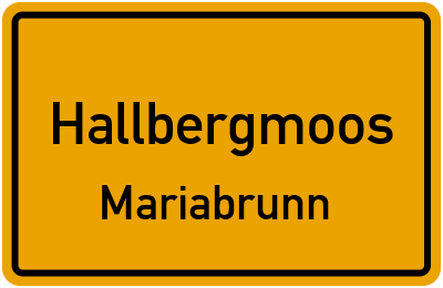 Straßenverzeichnis Hallbergmoos Mariabrunn