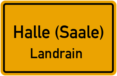 Straßenverzeichnis Halle (Saale) Landrain