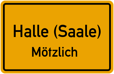 Straßenverzeichnis Halle (Saale) Mötzlich
