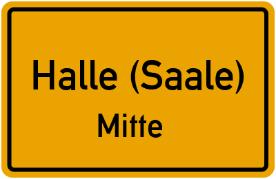 Straßenverzeichnis Halle (Saale) Mitte