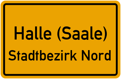 Straßenverzeichnis Halle (Saale) Stadtbezirk Nord