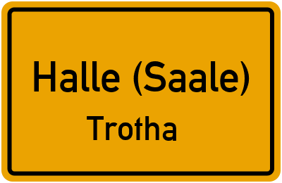 Straßenverzeichnis Halle (Saale) Trotha