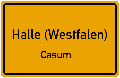 Straßenverzeichnis Halle (Westfalen) Casum