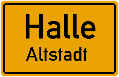 Straßenverzeichnis Halle Altstadt