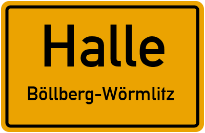 Straßenverzeichnis Halle Böllberg-Wörmlitz