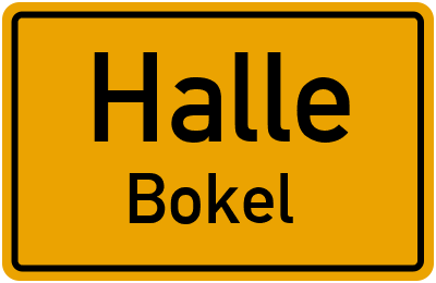 Straßenverzeichnis Halle Bokel