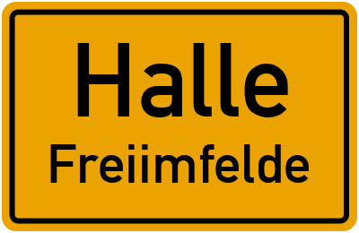 Straßenverzeichnis Halle Freiimfelde