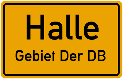 Straßenverzeichnis Halle Gebiet Der DB