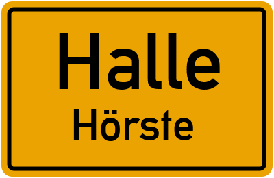 Straßenverzeichnis Halle Hörste