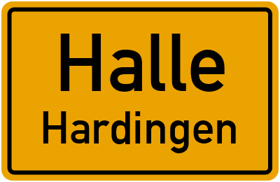 Straßenverzeichnis Halle Hardingen