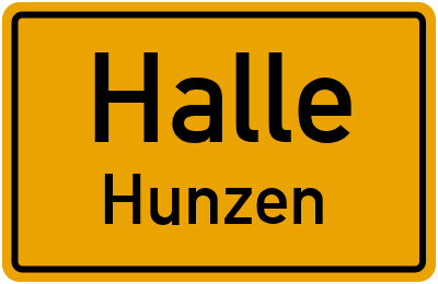 Straßenverzeichnis Halle Hunzen