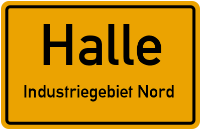 Straßenverzeichnis Halle Industriegebiet Nord