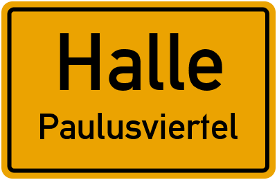 Straßenverzeichnis Halle Paulusviertel