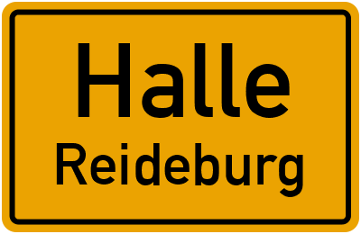Straßenverzeichnis Halle Reideburg
