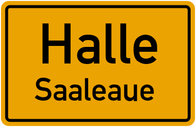 Straßenverzeichnis Halle Saaleaue