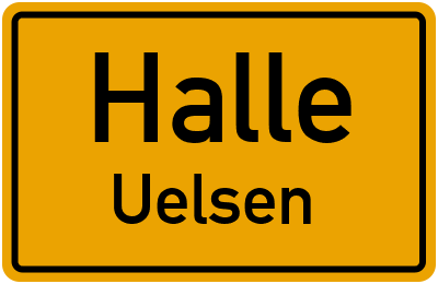 Straßenverzeichnis Halle Uelsen