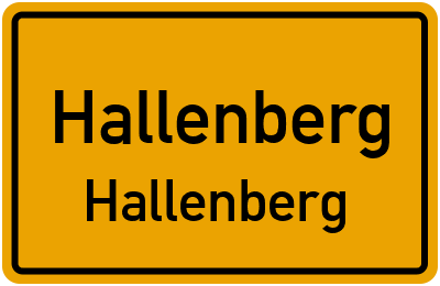 Straßenverzeichnis Hallenberg Hallenberg