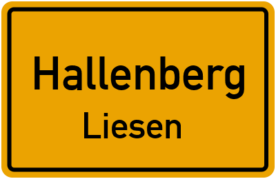 Straßenverzeichnis Hallenberg Liesen