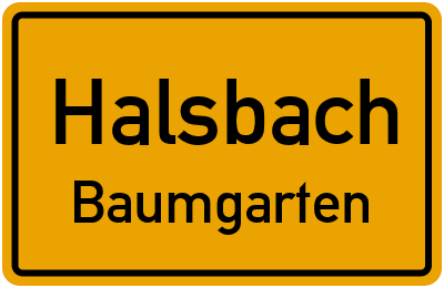 Straßenverzeichnis Halsbach Baumgarten