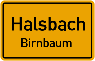 Straßenverzeichnis Halsbach Birnbaum