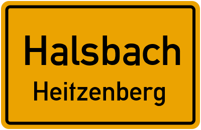 Straßenverzeichnis Halsbach Heitzenberg