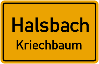 Straßenverzeichnis Halsbach Kriechbaum