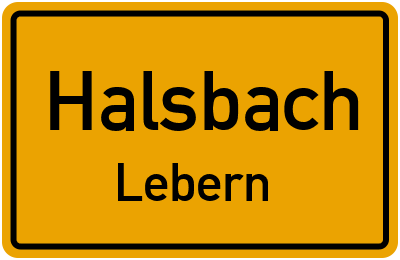 Straßenverzeichnis Halsbach Lebern