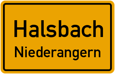 Straßenverzeichnis Halsbach Niederangern