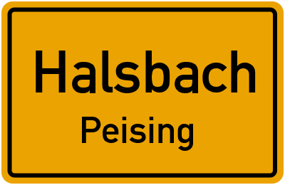 Straßenverzeichnis Halsbach Peising