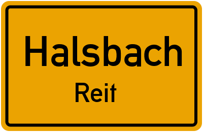 Straßenverzeichnis Halsbach Reit