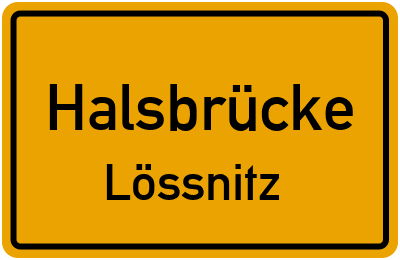 Straßenverzeichnis Halsbrücke Lössnitz