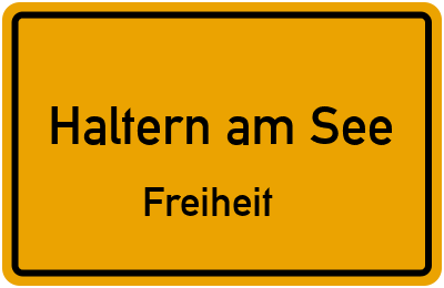 Straßenverzeichnis Haltern am See Freiheit