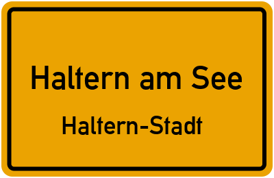 Straßenverzeichnis Haltern am See Haltern-Stadt