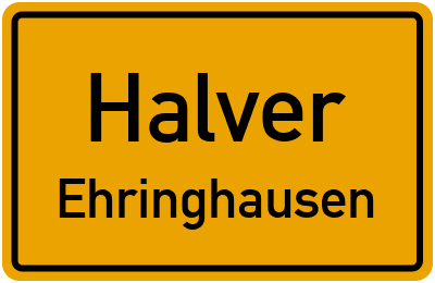 Straßenverzeichnis Halver Ehringhausen