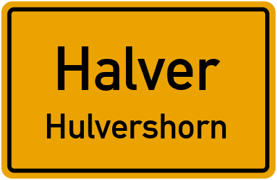 Straßenverzeichnis Halver Hulvershorn