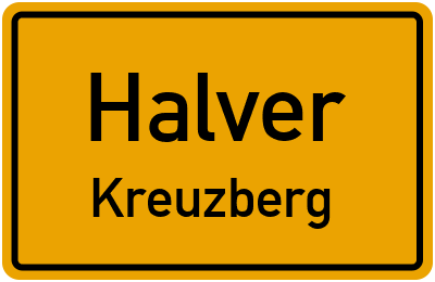Straßenverzeichnis Halver Kreuzberg
