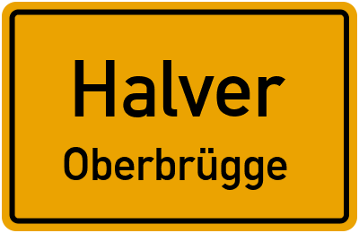Straßenverzeichnis Halver Oberbrügge