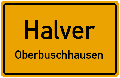 Straßenverzeichnis Halver Oberbuschhausen