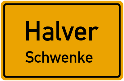 Straßenverzeichnis Halver Schwenke