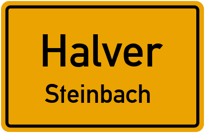 Straßenverzeichnis Halver Steinbach