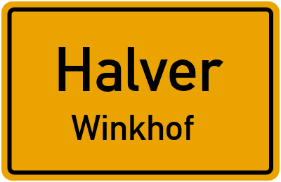 Straßenverzeichnis Halver Winkhof