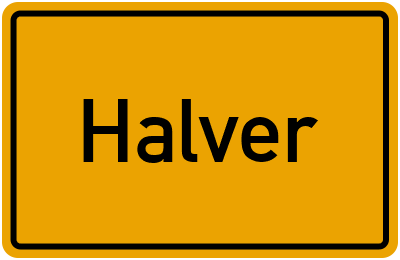 Ortsschild von Stadt Halver in Nordrhein-Westfalen