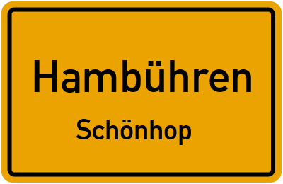 Ortsschild Hambühren Schönhop