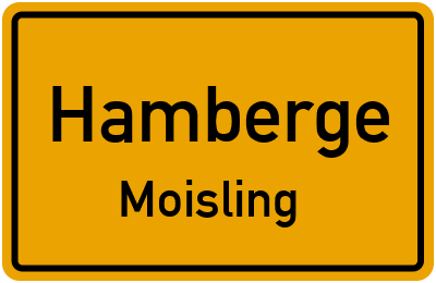 Straßenverzeichnis Hamberge Moisling