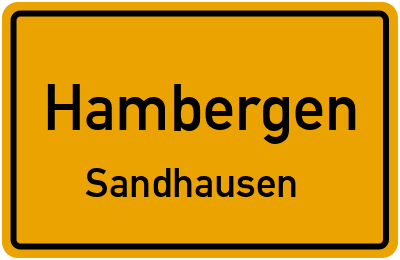 Straßenverzeichnis Hambergen Sandhausen