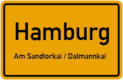 Straßenverzeichnis Hamburg Am Sandtorkai / Dalmannkai