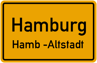 Straßenverzeichnis Hamburg Hamb.-Altstadt